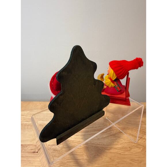 Pair of Ljungstroms Of Sweden Tomte Wooden Figures Christmas Holiday - Picture 8 of 15